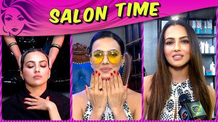 Sana Khan Gives Us HAIR CARE And STYLING Tips | Salon Time | TellyMasala