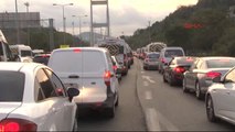 Köprüdeki Çalışma Trafiği Felç Etti