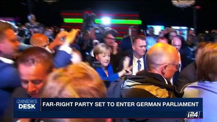 i24NEWS DESK |  Far-right party set to enter German parliament | Saturday, September 23rd 2017