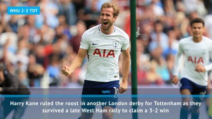 West Ham 2-3 Tottenham - Fast Match Report