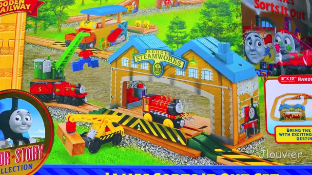 Thomas And Friends JAMES SORTS IT OUT SET - Wooden Railway Toy Train Review