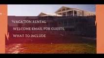 vacation rental in costa rica, welcome email for guests, what to include