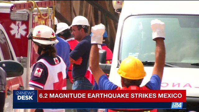 i24NEWS DESK | 6.2 magnitude earthquake strikes Mexico | Saturday, September 23rd 2017