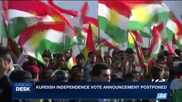 i24NEWS DESK | Kurdish independence vote announcement postponed | Saturday, September 23rd 2017