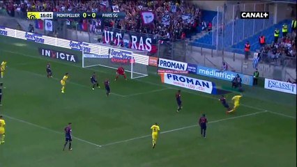 Cavani Funny Shot - Montpellier vs Paris SG 23.09.2017