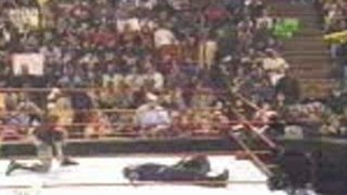 WWF - Jeff Hardy 450 Splash On Matt Hardy
