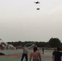 Basketbol Topuyla Drone'u Düşürdü