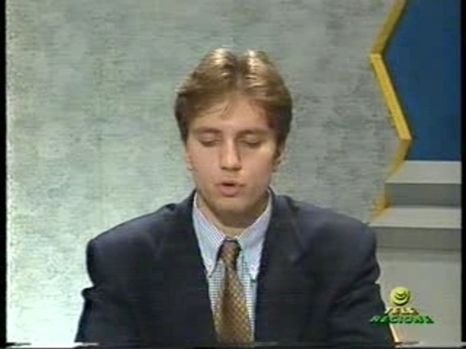 1° NOVEMBRE 1994 - EMANUELE CARIOTI CONDUCE IL SUO PRIMO TG