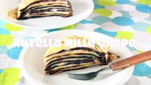 Nutella Mille Crêpe Cake (How to Make Crepes) ミルクレープ (クレープの作り方) - OCHIKERON - CREATE EAT HAPPY