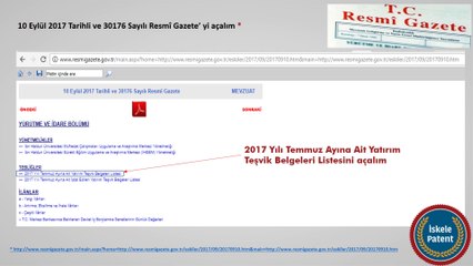 Örneklerle yatırım teşvik belgesi desteği