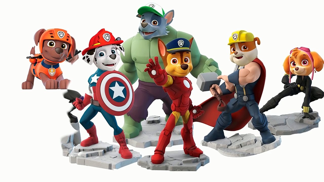 Paw Patrol #03 - marvel super heroes hulk iron man captain america thor patrulha canina