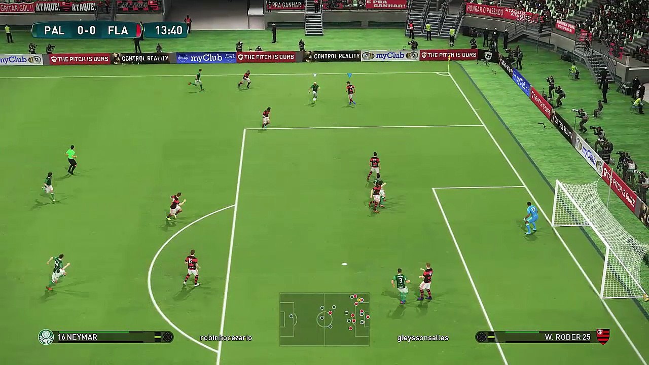 PES 2017 Flamengo vs Palmeiras Jogo Completo 01