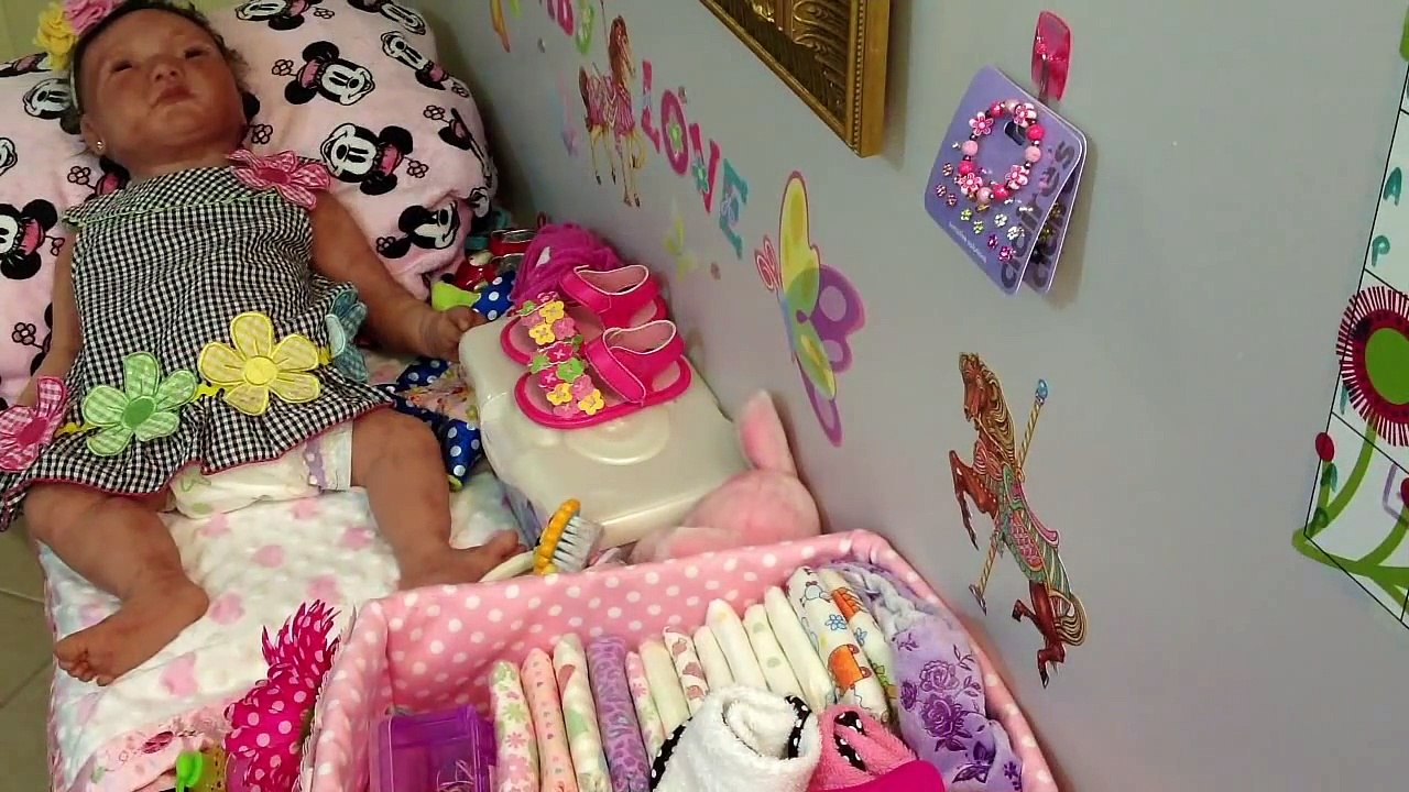 Silicone Baby Kaylee getting a messy diaper changed. Part 1 of 3