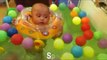 Mainan Anak & Bayi ~ Asyiknya Belajar Renang & Mandi Bola #Baby Spa Swimming & Massage