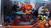 Disney Big Hero 6 Toys Prototype Armor Baymax Hiro Hamada GoGo Tomago Honey Lemon Figurine Playset