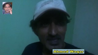 Ahmed Waqar starting his world tour
