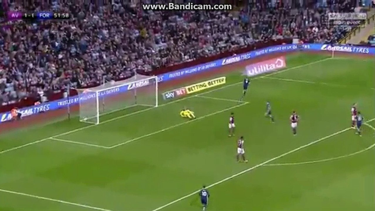 Super Goal D.Murphy 1 - 1 ASTON VILLA 1 - 1 NOTTM FOREST 23.09.2017 HD