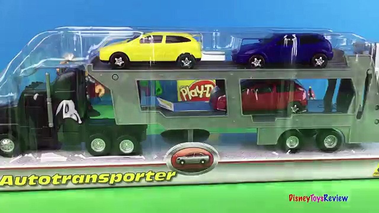 Dickie Toys - Autotransporter Big Truck with Colorful Small Car Toys for Boys Loading and Unloading