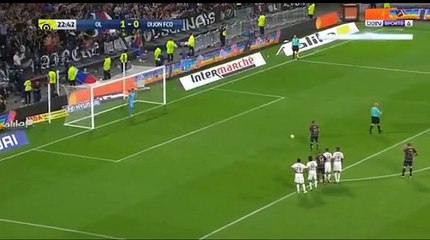 Sliti N (Penalty) Goal HD - Lyon 1-1 Dijon 23092017
