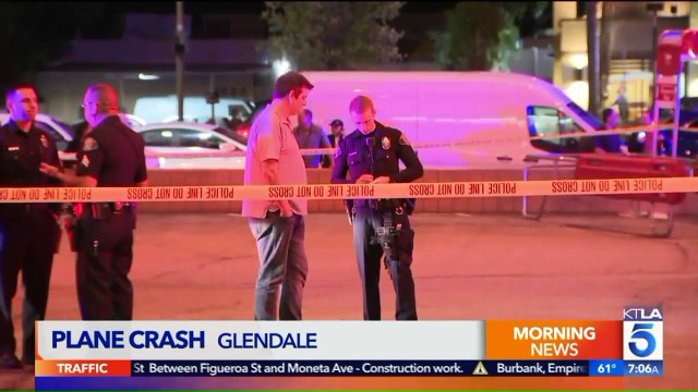 Two Men Survive Small Plane Crash in Los Angeles Neighborhood With Minor Injuries