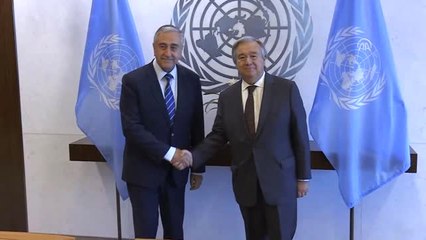 KKTC Cumhurbaşkanı Akıncı, BM Genel Sekreteri Guterres ile Görüştü - New