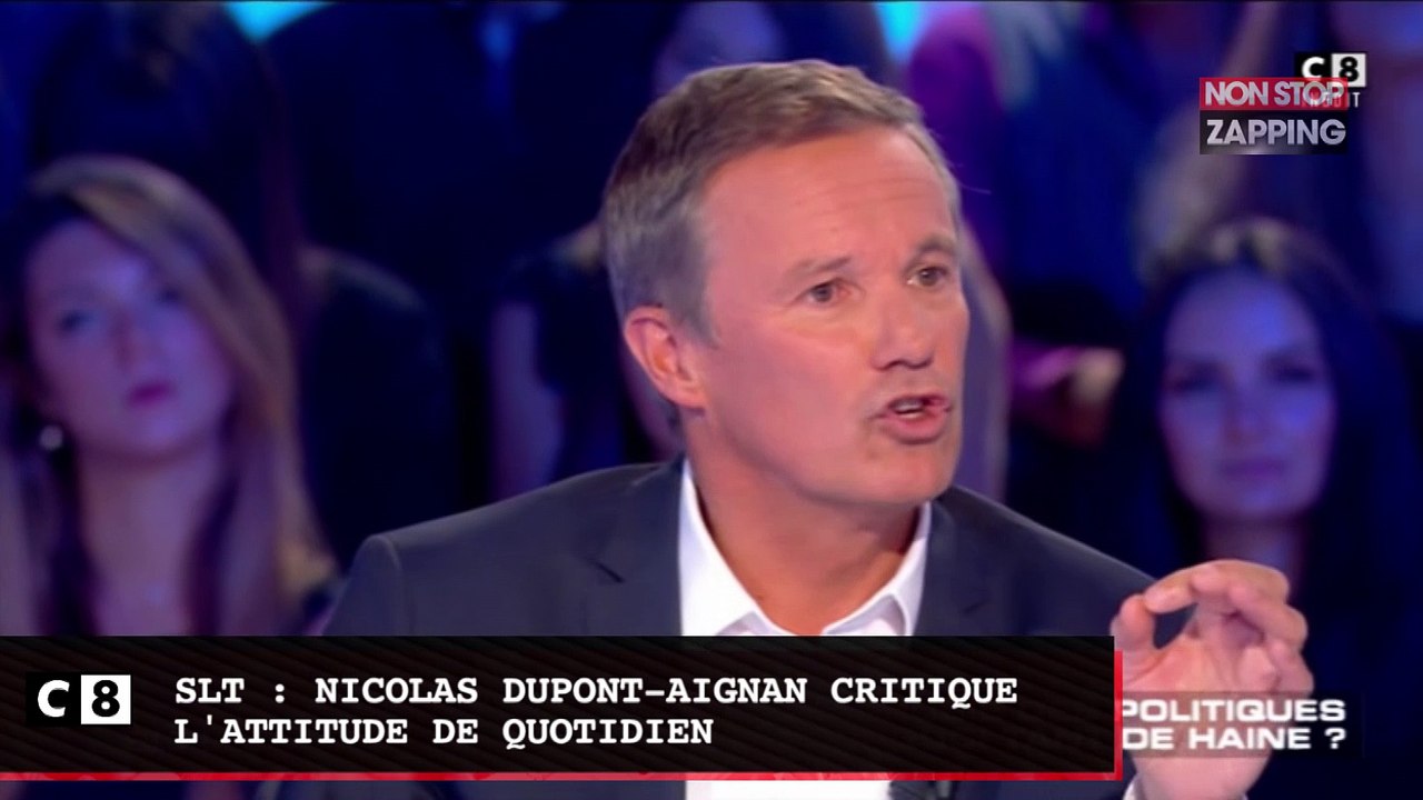 SLT : Nicolas Dupont-Aignan tacle "Quotidien" et Yann Barthès (vidéo)
