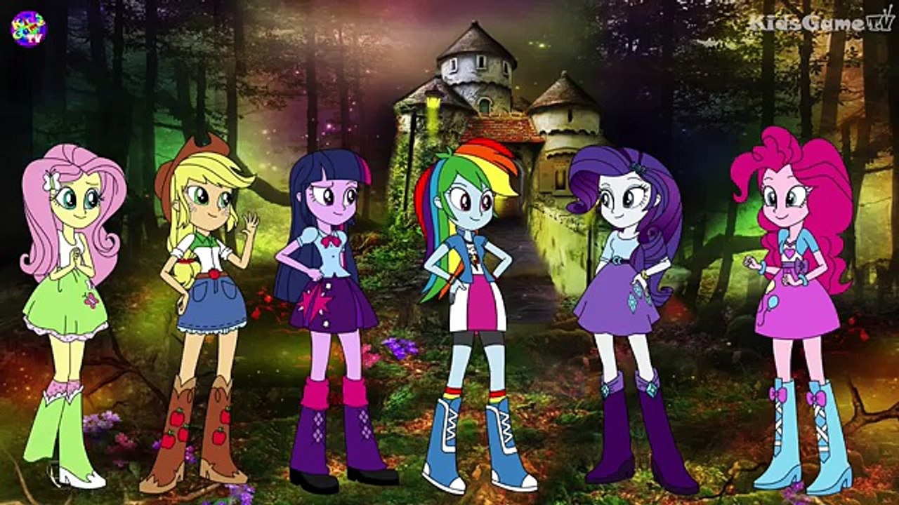Transformation - Equestria Girls Transform Into Vampires - My Little Pony Coloring