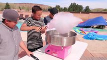 The Worlds BIGGEST GIANT Cotton Candy CHALLENGE | Lots of Candy!!