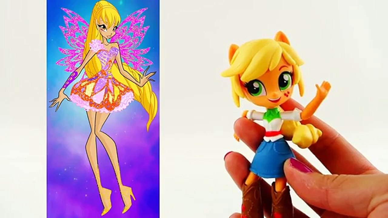Princess STELLA of Winx Club Butterflix Doll Custom from Equestria Girls Mini Doll Tutorial DIY