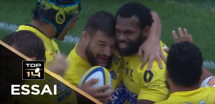 TOP 14 - Essai Alivereti RAKA (ASM) - Clermont - Racing 92 - J5 - Saison 2017/2018