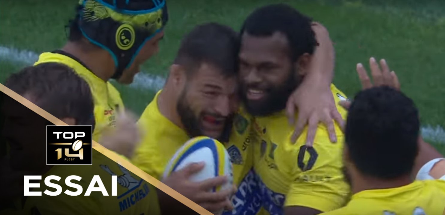 TOP 14 - Essai Alivereti RAKA (ASM) - Clermont - Racing 92 - J5 - Saison 2017/2018