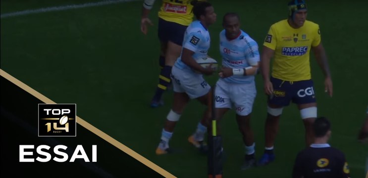 TOP 14 - Essai Teddy THOMAS (R92) - Clermont - Racing 92 - J5 - Saison 2017/2018