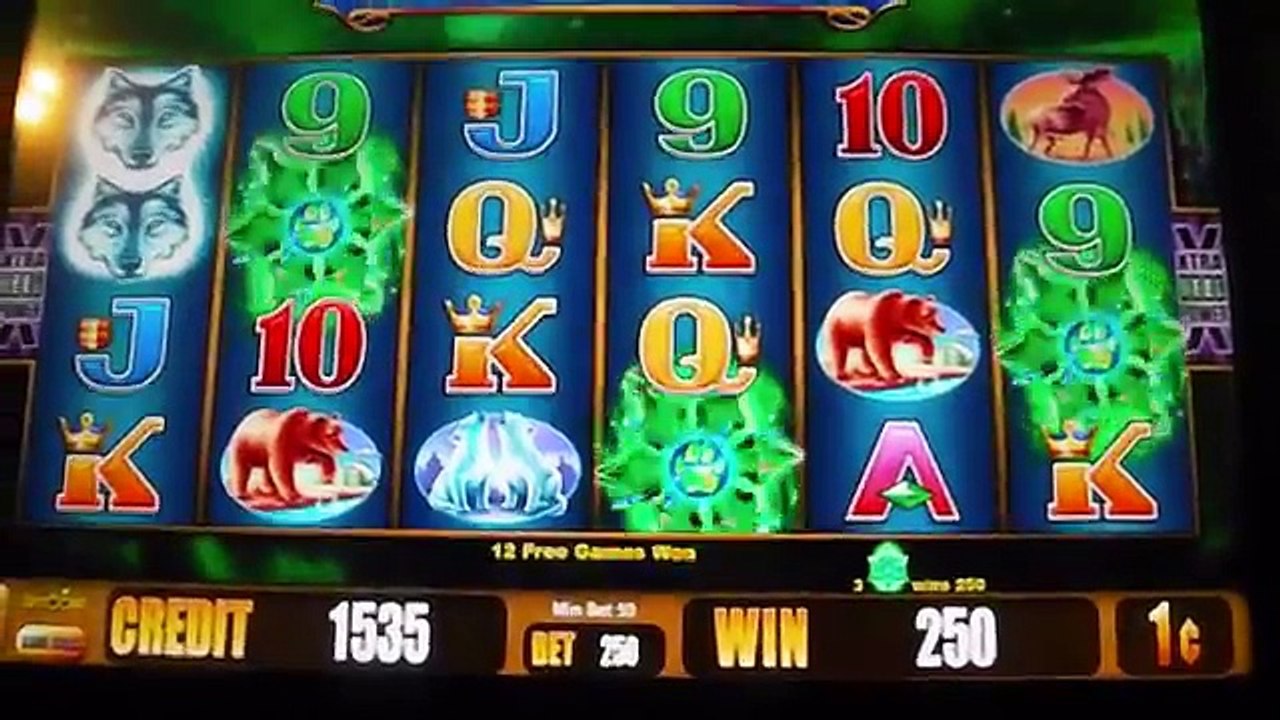 Wolf Moon MAX BET + RETRIGGER + NICE WIN Slot Machine Bonus