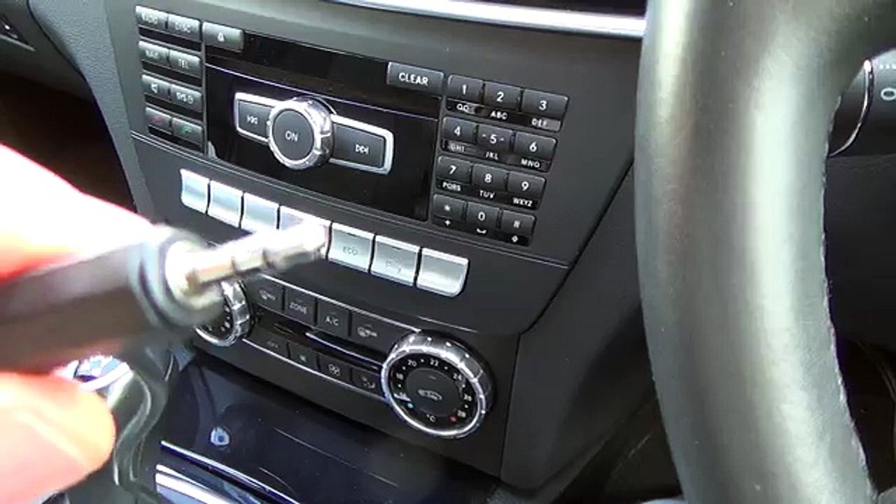 How To connect an Apple iPod, iPhone to your Aux jack on a MERCEDES BENZ C CLASS