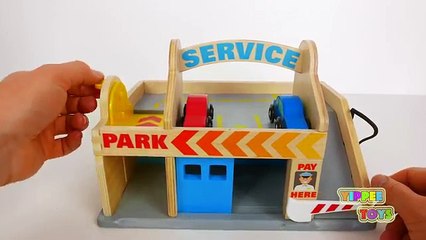 Parking Garage and Drive Thru Car Wash Playset - Street Vehicles from Melissa and Doug Toy