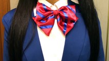 Back to School DIYs: DIY Daily Cosplay Japanese Uniform Jacket  DIY Love Live Striped Bow Tie