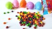 New Learn Colours with Surprise Eggs and Skittles Rainbow Play Doh Surprise