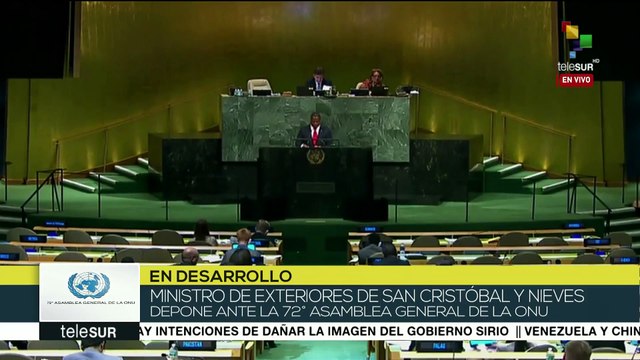 ONU:San Cristóbal y Nieves llama a acciones contra el cambio climático