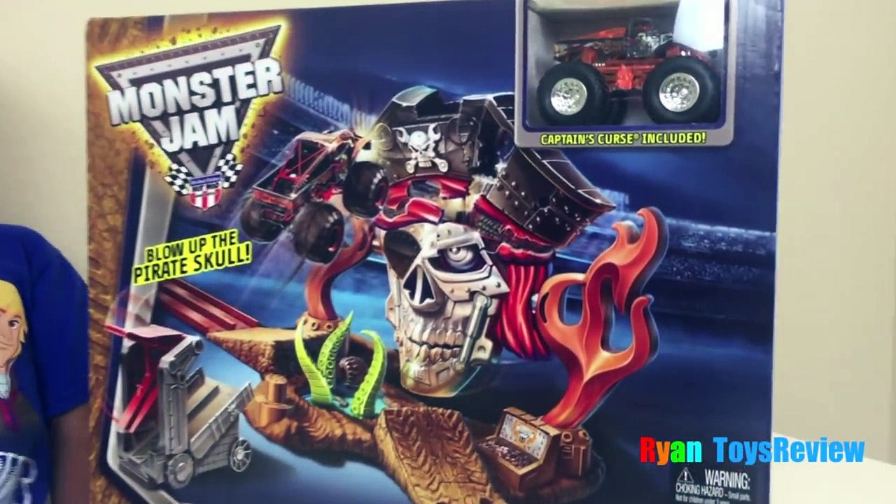 Hot Wheels Monster Jam Pirate TakeDown Toy Cars For Kids Egg Surprise Toy Ryan ToysReview