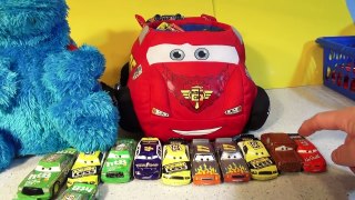 Counting Pixar Cars Race Cars with Cookie Monster Count nCrunch