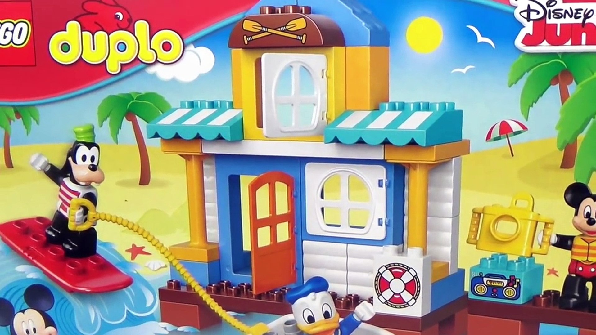 Disney Junior MICKEY MOUSE CLUBHOUSE & Friends Lego DUPLO Beach House ,  Minnie, Pluto, Goofy / TUYC – Видео Dailymotion