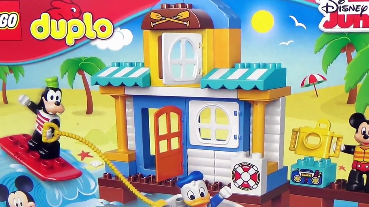 Disney Junior MICKEY MOUSE CLUBHOUSE & Friends Lego DUPLO Beach House , Minnie, Pluto, Goofy / TUYC