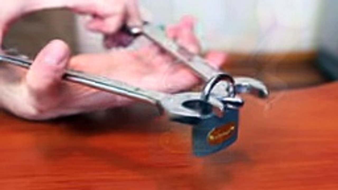 How to open a lock with a nut wrench - dailymotion