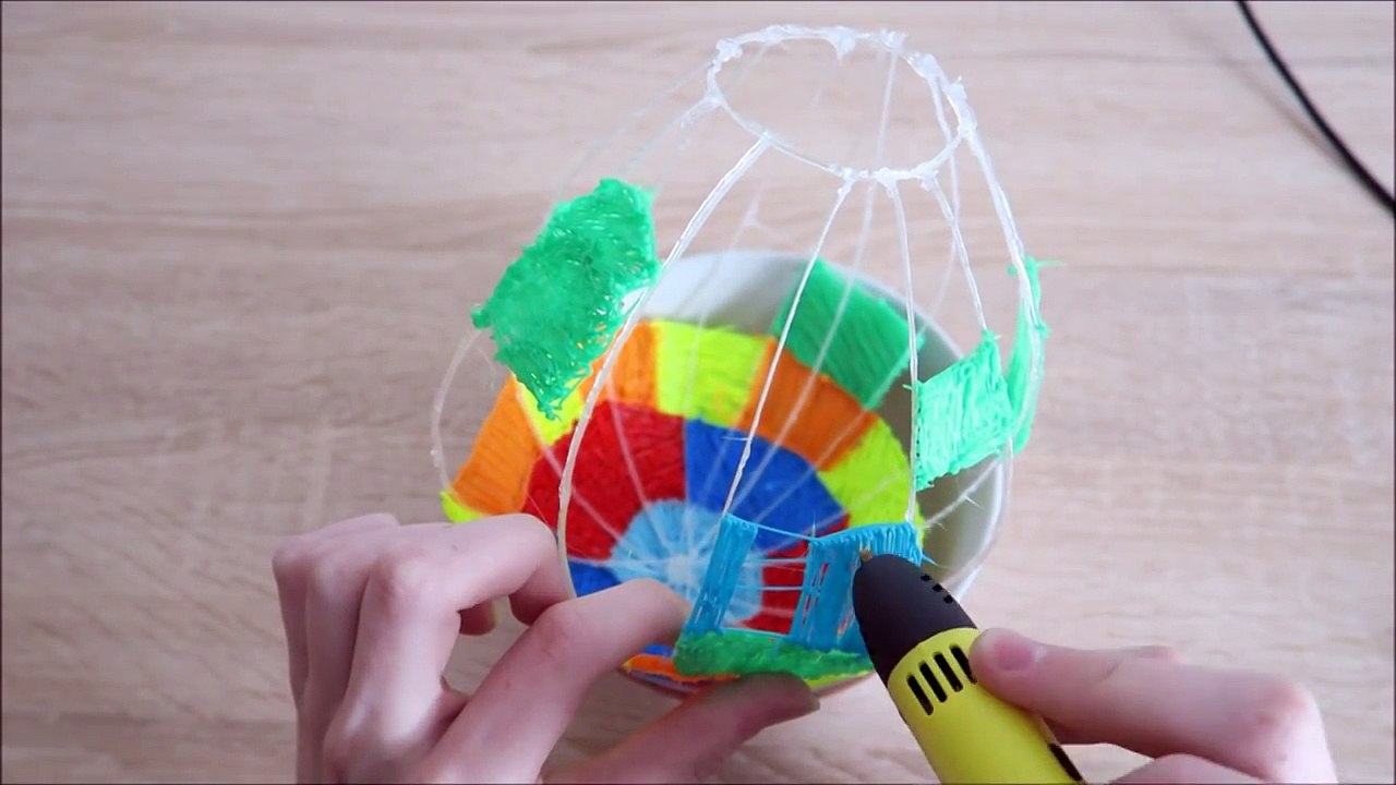 Making a MASSIVE 3D air balloon with the 3D PEN and hot glue gun /DIY/3D PEN CREATION - 3d pen art