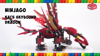Lego Ninjago Kais Skybound Dragon Unofficial Set - Speed Build
