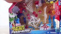 Avengers Super Hero Mashers Spin Attack Spider-Man Ready for Age of Ultron   Captain America & Hulk
