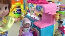 Baby Doll Ice cream shop and Play Doh ice cream toys