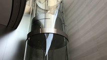 Glass elevator in the Steve Jobs Theater