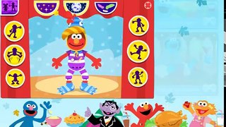 Sesame street charers. Elmo and Abby Cadabby. Toddler game.