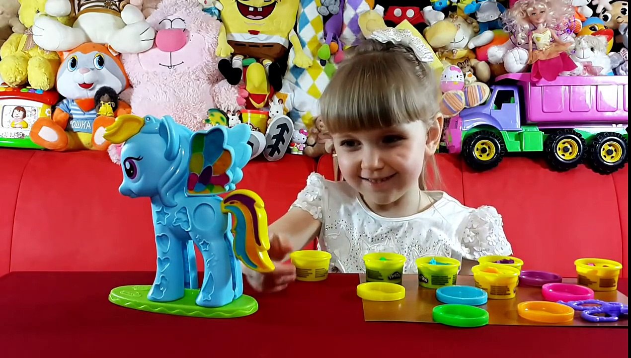 Плей до Рейнбоу Дэш Радуга Дэш Мой Маленький Пони. Play doh Rainbow Dash My Little Pony на русском.